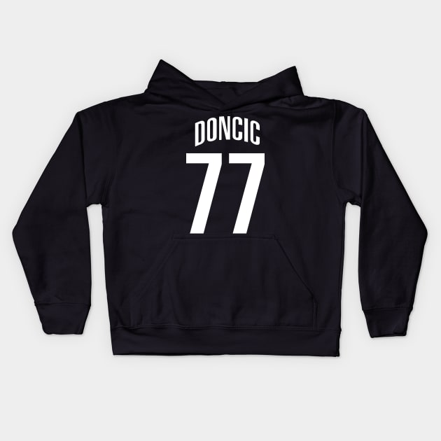 Dallas Doncic 77 Kids Hoodie by Cabello's